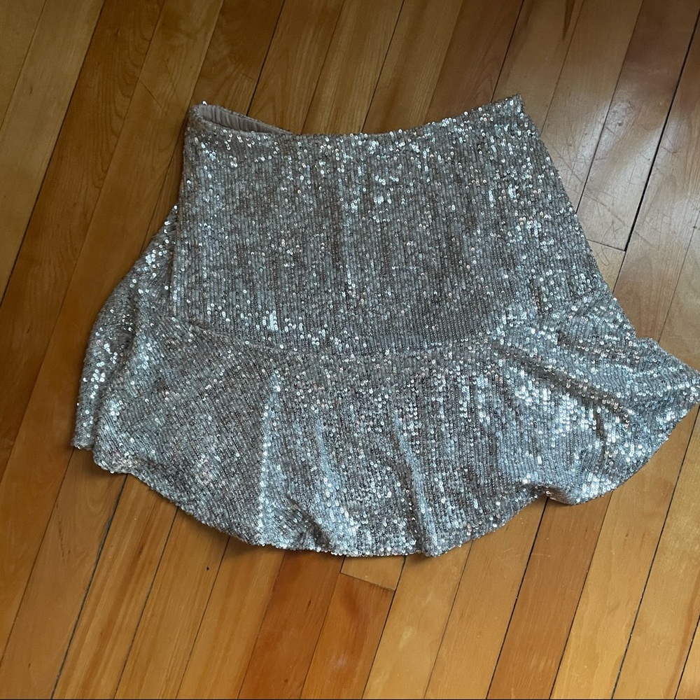 Free people Trumpet Sequin Skirt